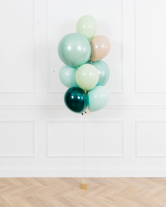 Serengeti - Orbs and 11in Balloons - bouquet of 10