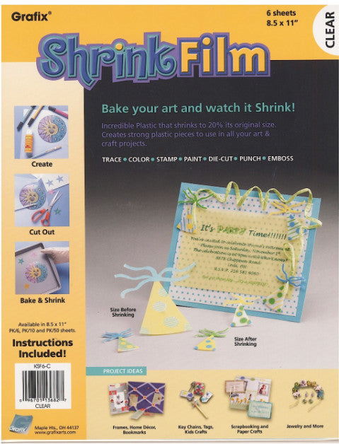 Shrink Film 8.5"x11"