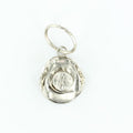 Silver Cowboy Hat Keychain