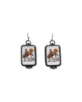 Silver Strike Ladies Earrings Cowboy Way Multicolor