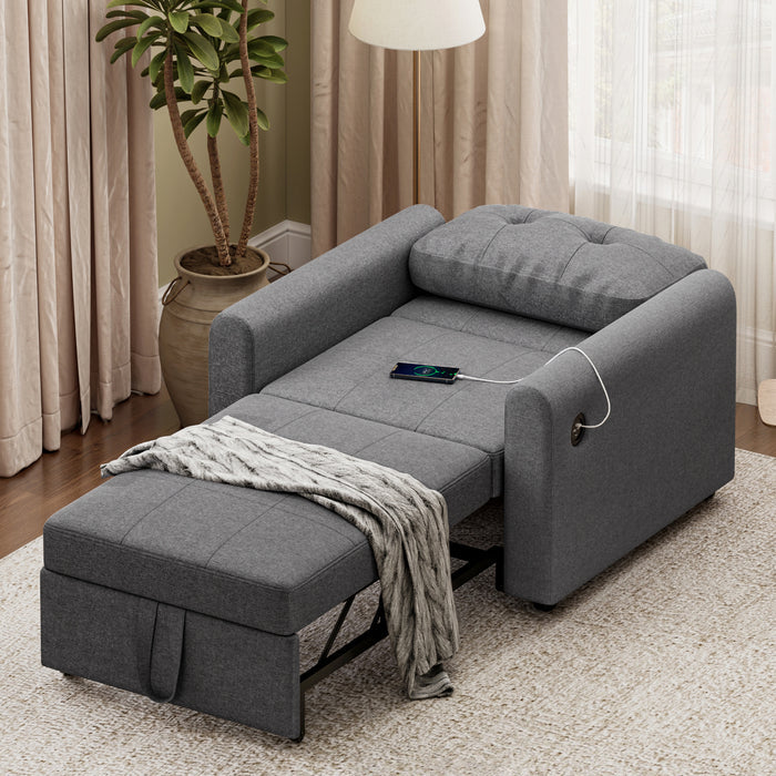Single 3-in-1 Sofa Bed – Bed Mode