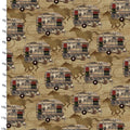 Single Layer Cotton Blanket - Hold Your Horses Camper Corral Tan Cotton