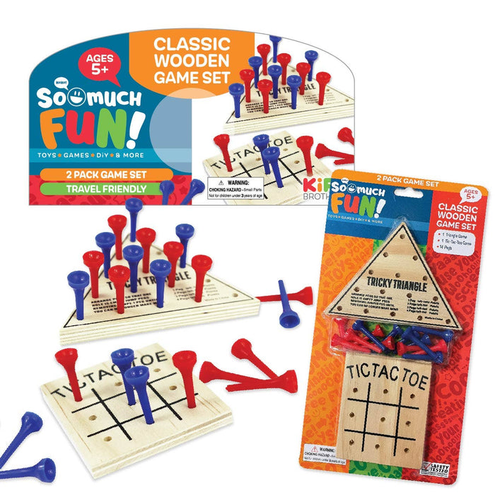 So Much Fun! Classic Wooden Games 2 Piece