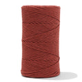 Soft Cotton Cord Zero Waste 2 mm - 1 Single Strand - Red Amber