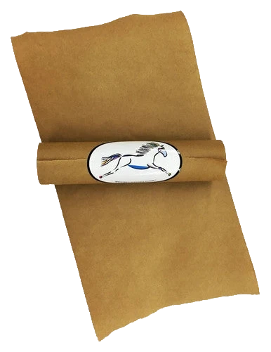 Spitfire's Poultice Paper,"Rolled brown paper sheet with oval label"