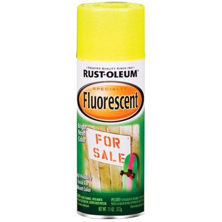 SPRAY PAINT: FLUORESCENT YELLOW 11oz