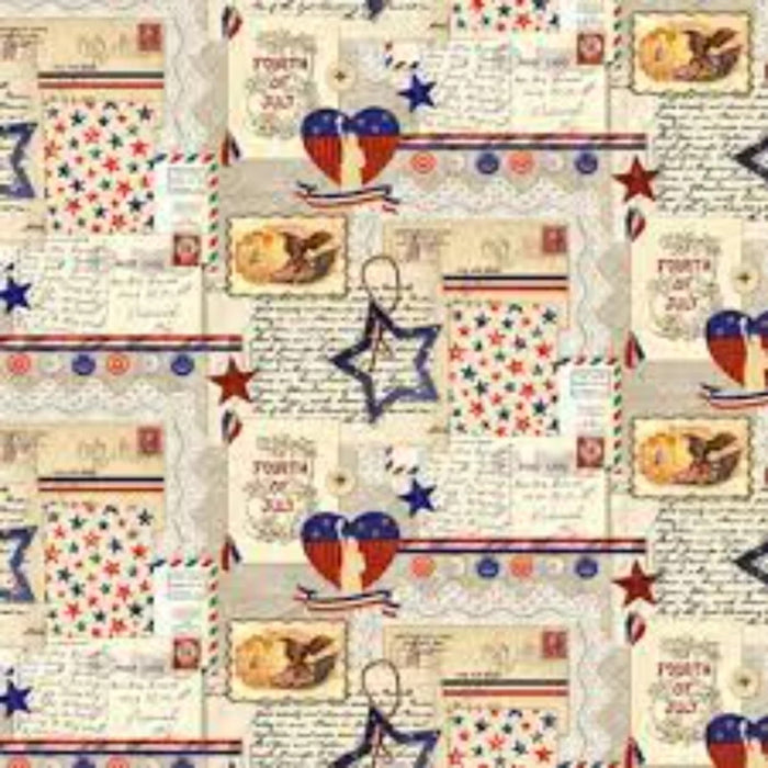 Springs Creative Patriotic Thoughts 100% Cotton Fabric sold by the yard