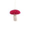 Spun Cotton Mushroom Ornament 2.5" - bubblegum market