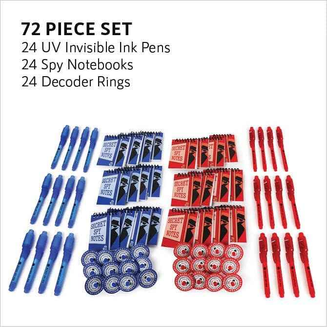 SPY PEN WITH LIGHT DECODER , PAD, & DECODER 24-SETS