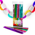 STICK-A-LICK CHAIN STRIPS:  1"x8"  METALLIC EMBOSSED 96 PACK