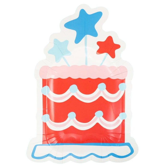 Summer Celebrations Cake - Shaped Paper Plates 11" - bubblegum market