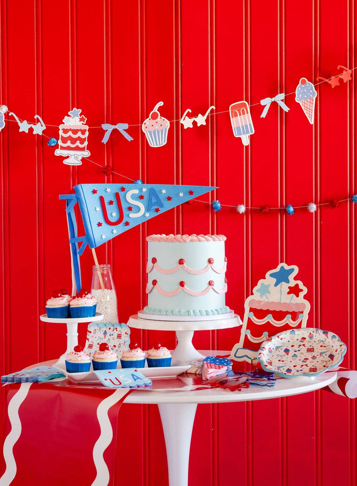 Summer Celebrations Cake - Shaped Paper Plates 11" - bubblegum market