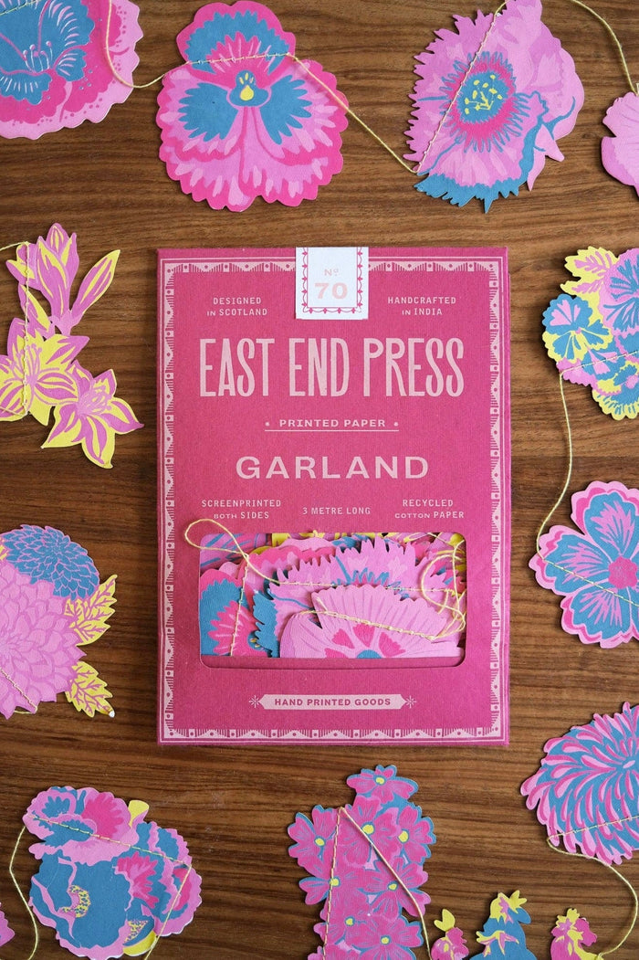 Summer Garden Sewn Garland - bubblegum market
