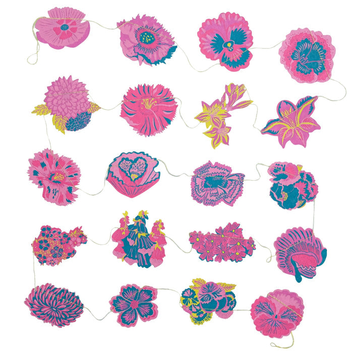 Summer Garden Sewn Garland - bubblegum market