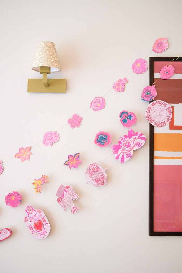 Summer Garden Sewn Garland - bubblegum market