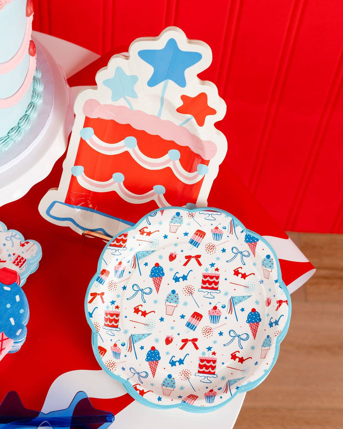 Summer Treats Paper Plates 9" - bubblegum market