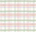 Sweet Spring Blooming Plaid Cotton Fabric