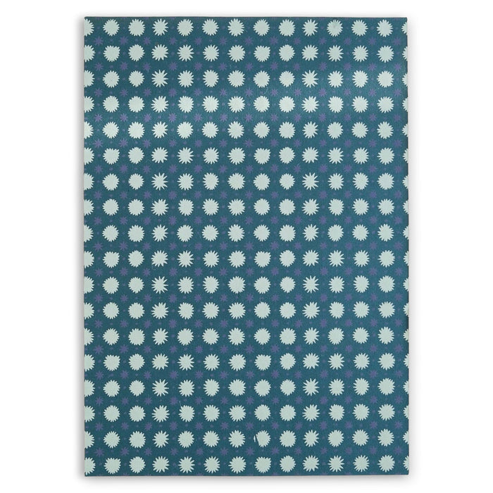 Teal Stars Extra Large A3 Sketchbook - bubblegum market