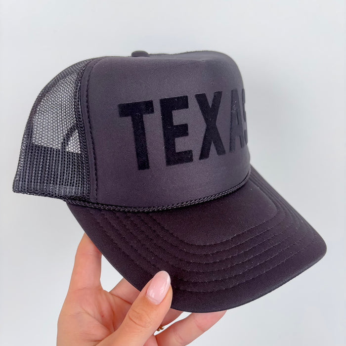 Texas Trucker Black Hat - Lyla's: Clothing & Gifts - Online and Rockwall Texas Boutique