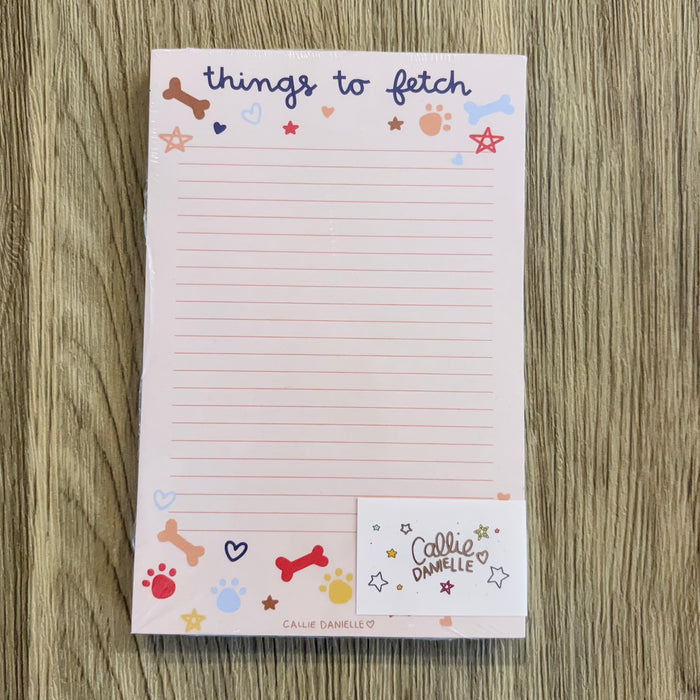 Things to Fetch Dog Notepad - Lyla's: Clothing & Gifts - Online and Rockwall Texas Boutique