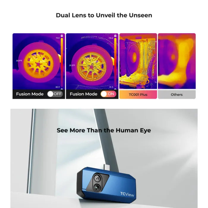 TOPDON TCView Plus Dual Lens Infrared Thermal Camera Bottom