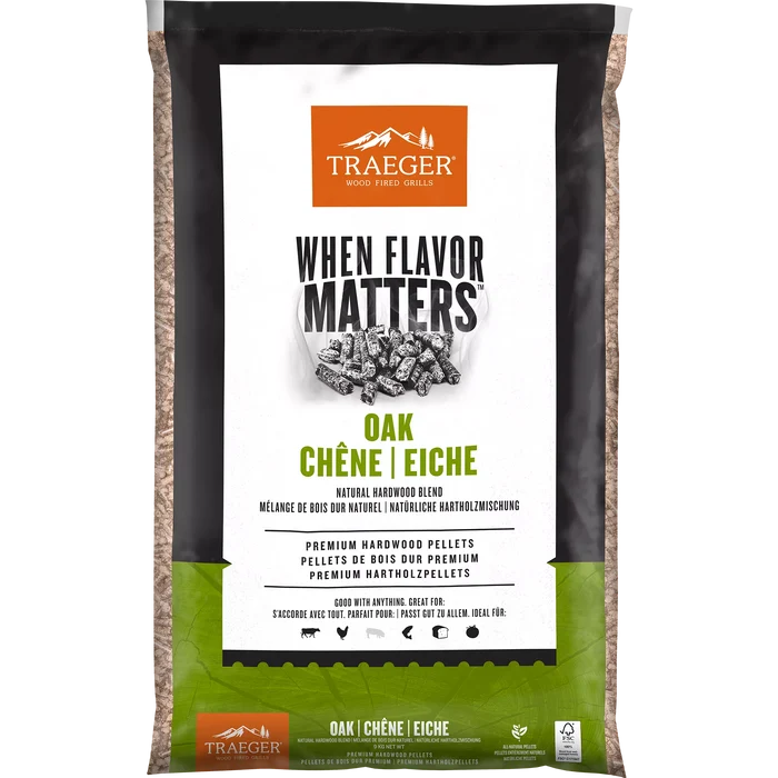 Traeger 9kg Oak Wood Pellets