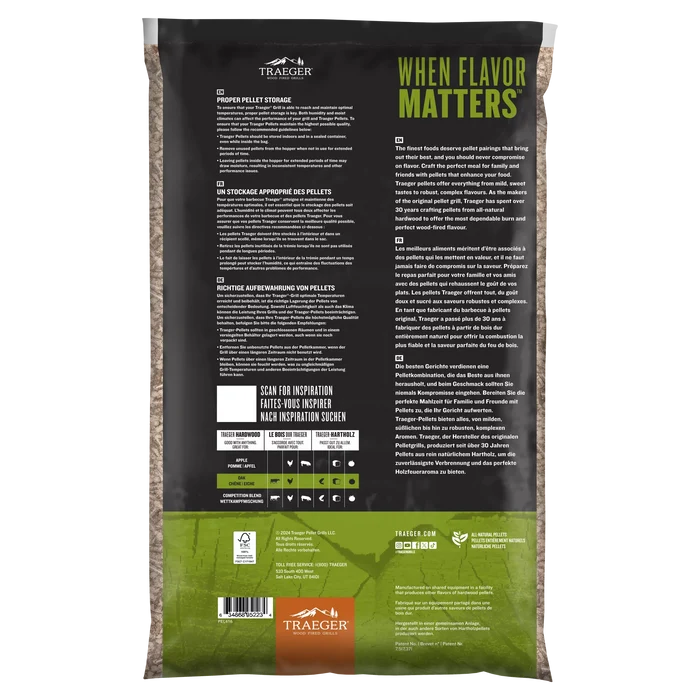 Traeger 9kg Oak Wood Pellets