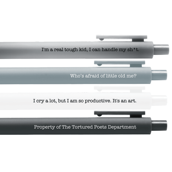 TTPD Taylor Swift Jotter Pen Set - bubblegum market