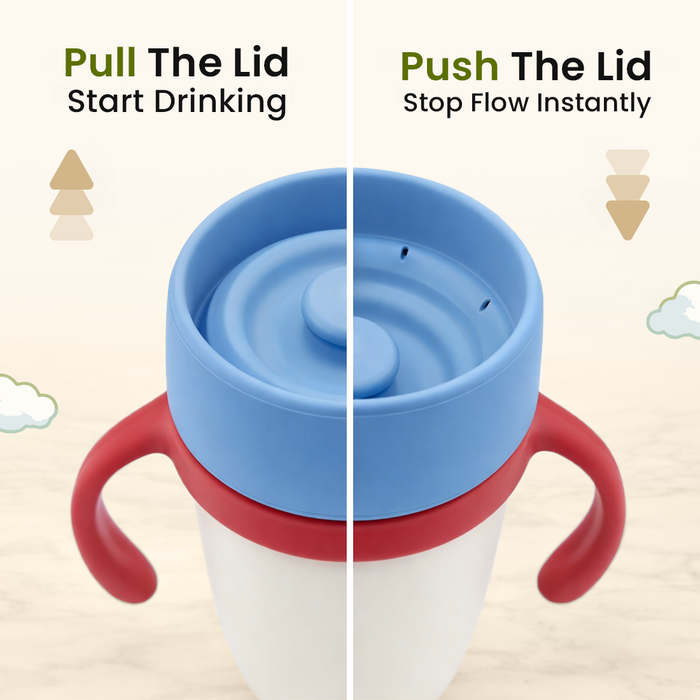 tutots 360 Orbit Sipper Cup with Handles| Made from Premium Silicone