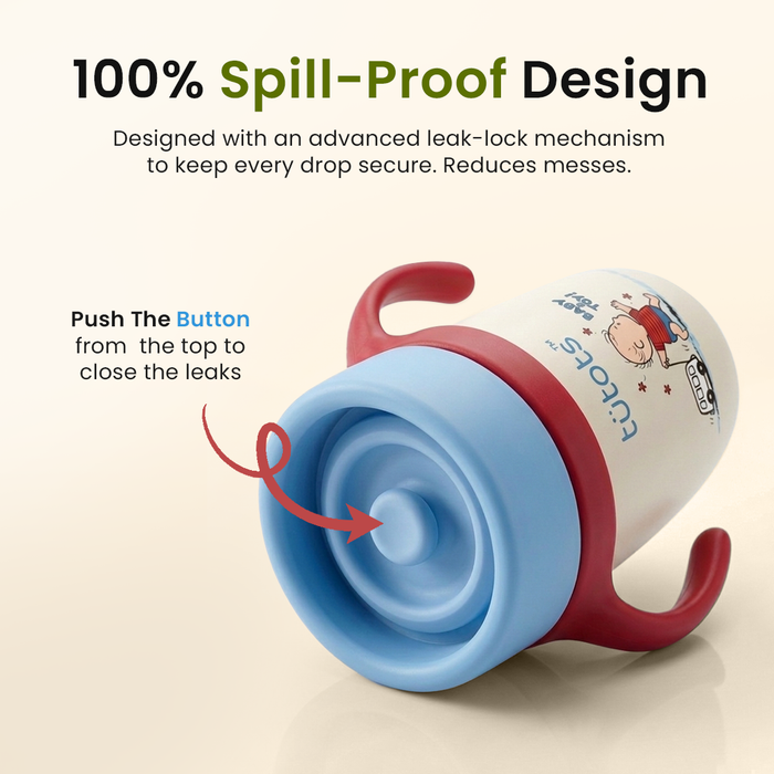 tutots 360 Orbit Sipper Cup with Handles| Made from Premium Silicone