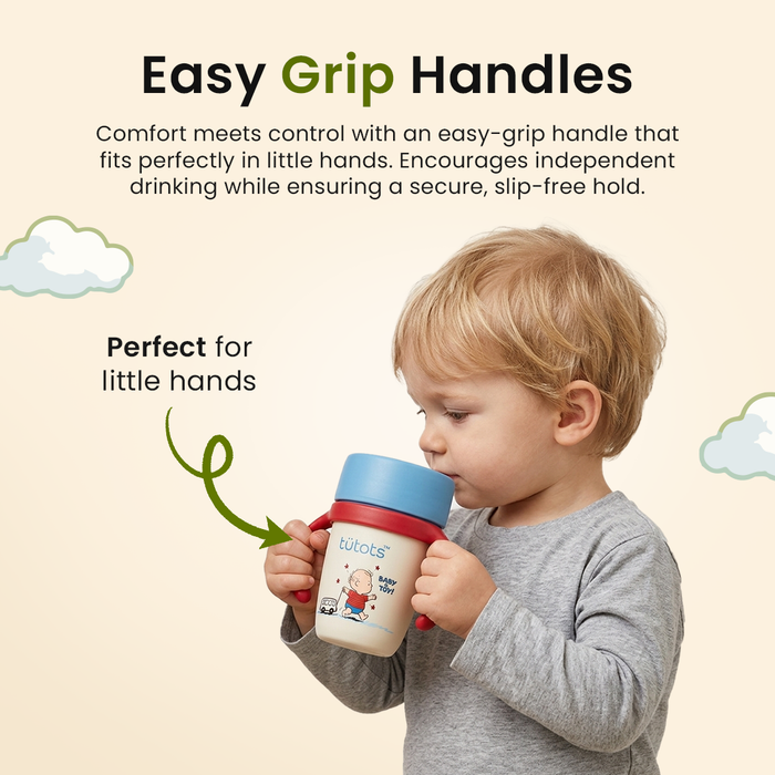 tutots 360 Orbit Sipper Cup with Handles| Made from Premium Silicone