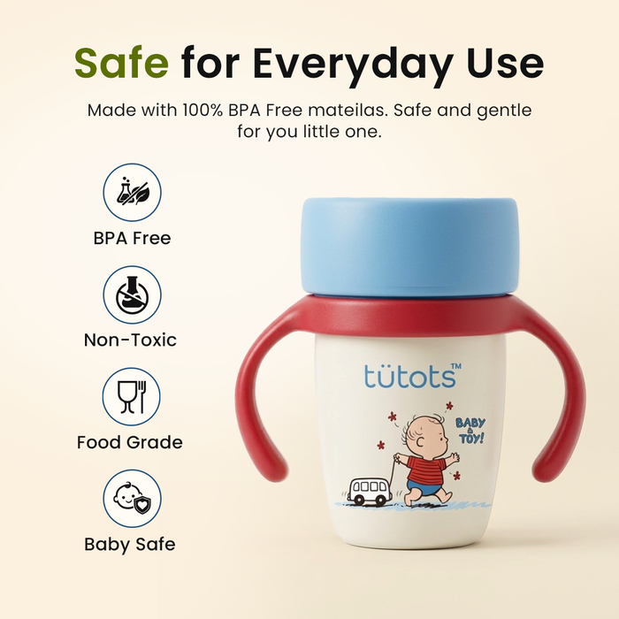 tutots 360 Orbit Sipper Cup with Handles| Made from Premium Silicone
