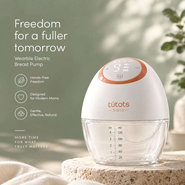 tutots halo electrical wearable breast pump