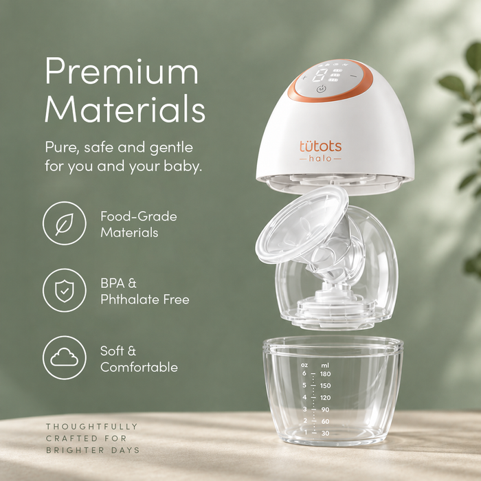 tutots halo electrical wearable breast pump