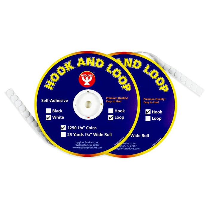 VELCRO COINS  HOOK & LOOP  1,250 SETS - Creative Kids