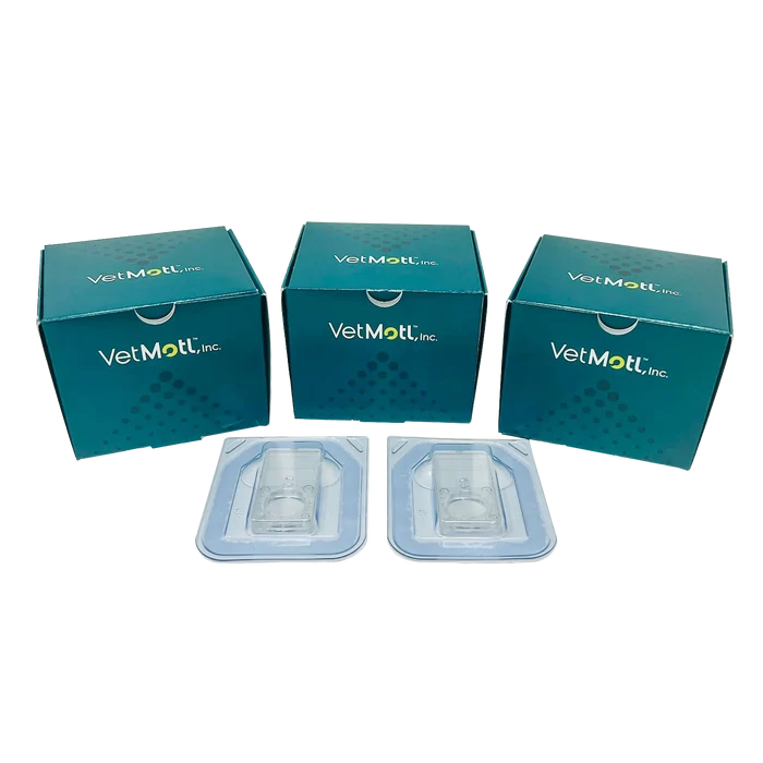 VetMotl Sperm Separation Device,"Three teal boxes with two clear blister tray inserts"