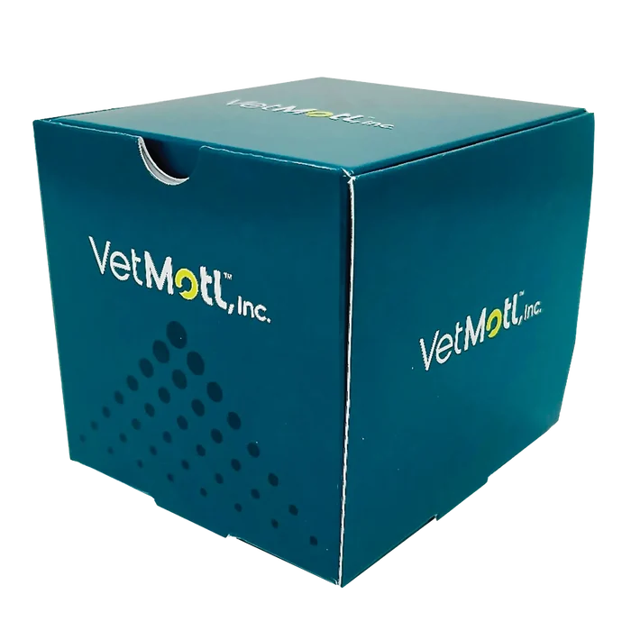VetMotl Sperm Separation Device,"Teal product box with tuck-top lid"