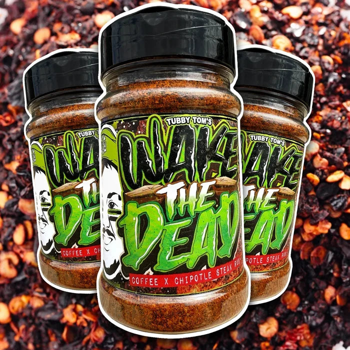 Wake the Dead - Smoked Chipotle & Espresso Rub (200g Shaker) by Tubby Toms