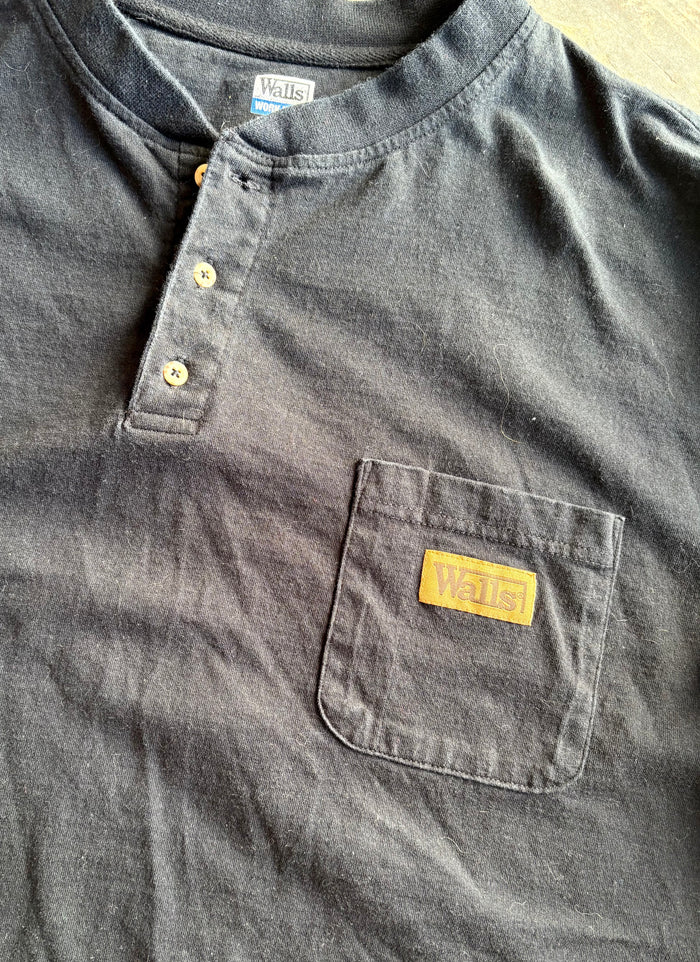 Walls Work Wear LS Henley - Men's XXL