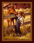 Western "A Quick Sniff" Panel Cotton Fabric