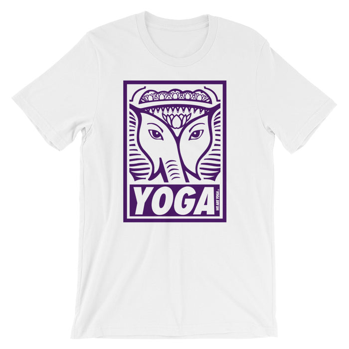 White + Purple Stamp Team Tee
