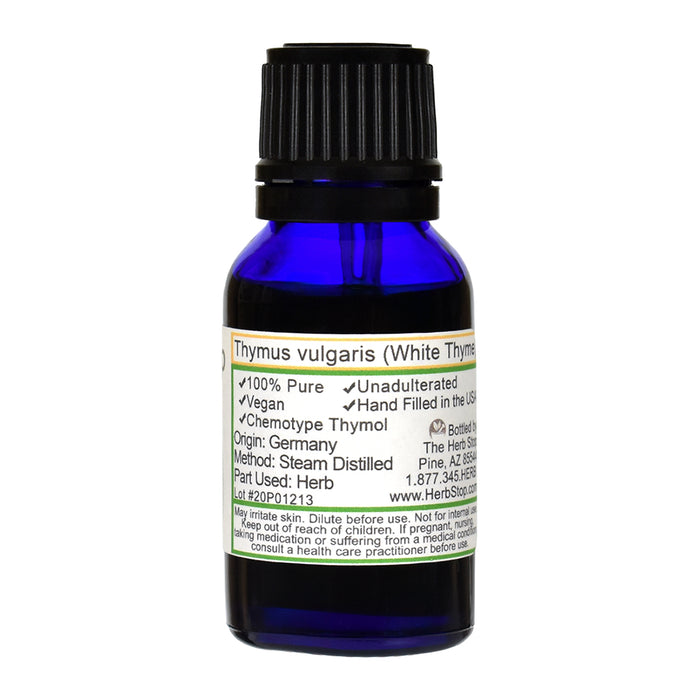 White Thyme Essential Oil - Back