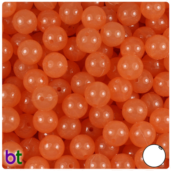 Wholesale Case 10mm Round Plastic Beads - Transparent