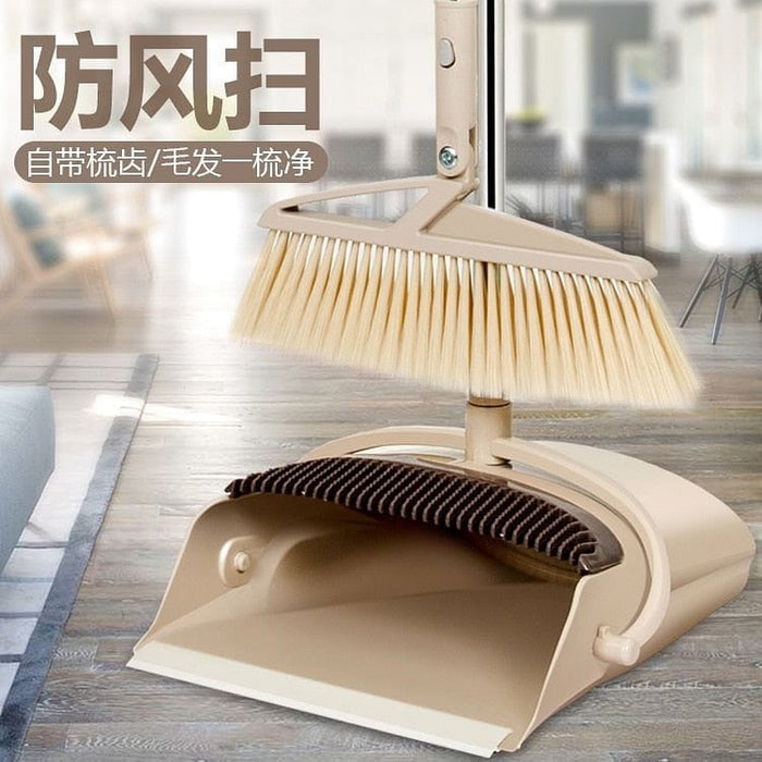 Windproof Broom and Dustpan Set