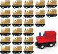 WOOD MAGNETIC TRAIN SET - 24 PACK - Creative Kids