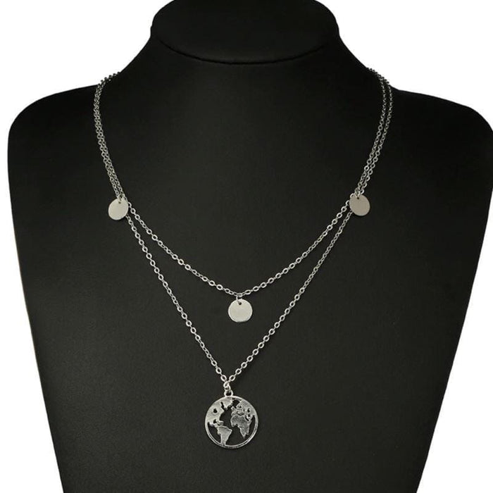 World Map Necklace - Jafsale.com