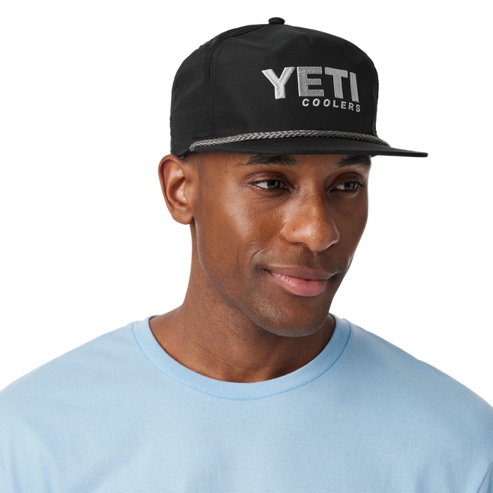 Yeti Flat Brim Rope Hat Black