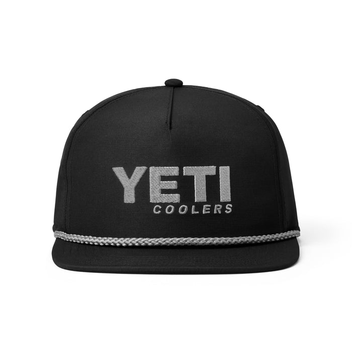 Yeti Flat Brim Rope Hat Black